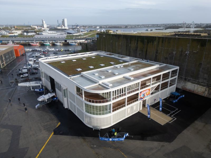 Vue aerienne Maison des skippers Lorient Agglo